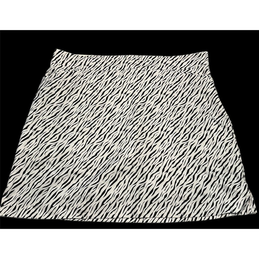Coral Bay Ladies sz 16 Tennis Golf Pickleball skort stretch Zipper Animal Print